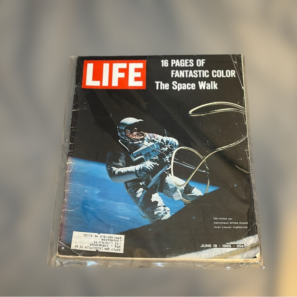 Life Magazine - June 18 1965 Bob White Space Walk Astronaut Color Photos